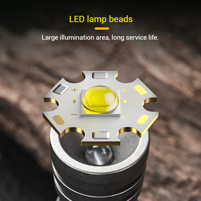 Titanium Multifunctional LED Lamp, Lightweight Outdoor EDC Keychain, Mini Flashlight
