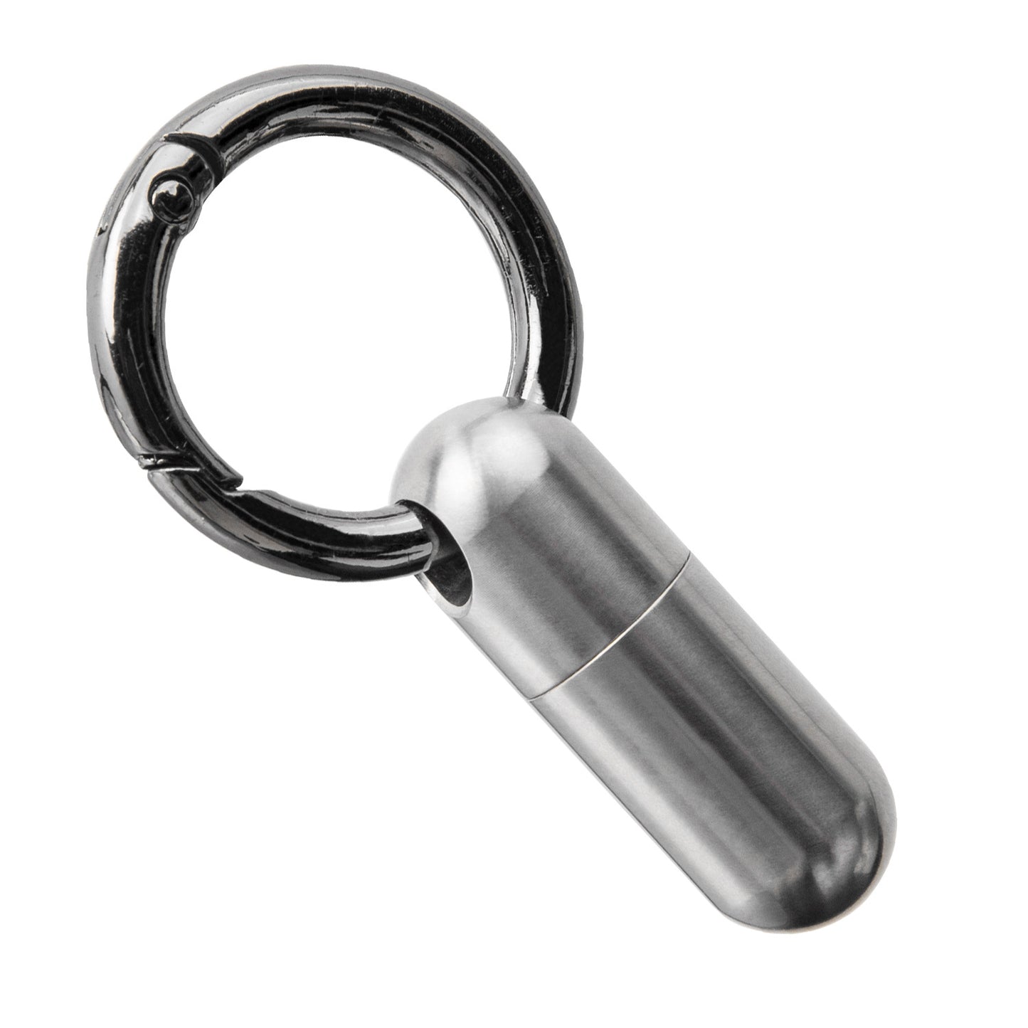 Titanium Pill Holder Keychain, Waterproof Mini Pill Container for Emergency Medicine
