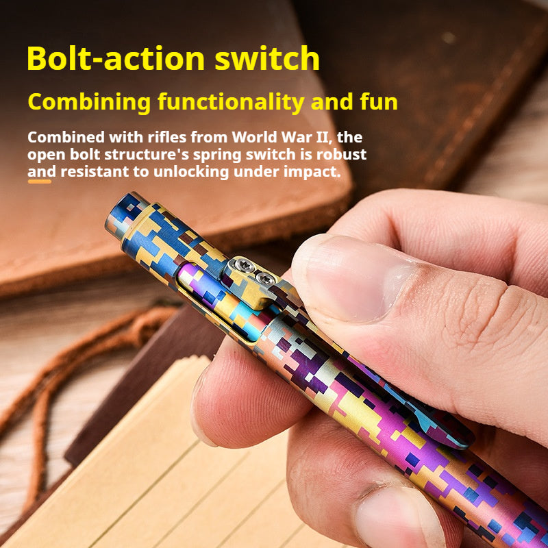 Colorful Titanium Alloy Bolt Action Pen