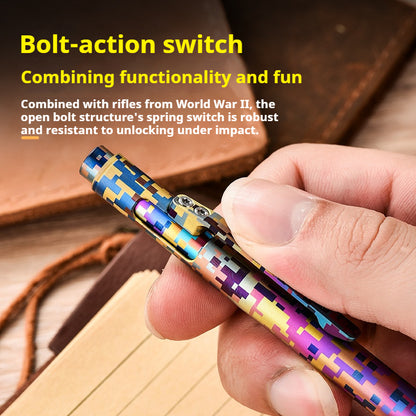 Colorful Titanium Alloy Bolt Action Pen