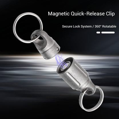 Titanium Quick Release Keychain, Magnetic Keychain For Car Keys-360 ° Rotatable