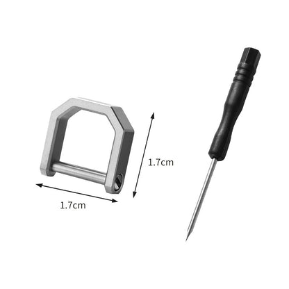 Titanium Key Rings - D Ring Keychain & Screw Shackle Key Rings for Home & Car Keys