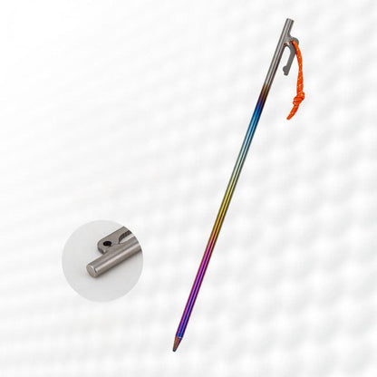 Titanium Tent Pegs Stakes Lightweight Snowfield Grassland Heavy Duty Tent Nails for Outdoor Camping Hiking