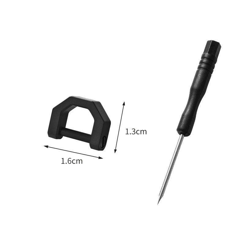 Titanium Key Rings - D Ring Keychain & Screw Shackle Key Rings for Home & Car Keys