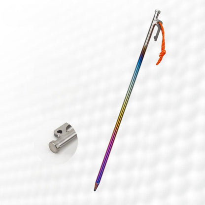 Titanium Tent Pegs Stakes Lightweight Snowfield Grassland Heavy Duty Tent Nails for Outdoor Camping Hiking
