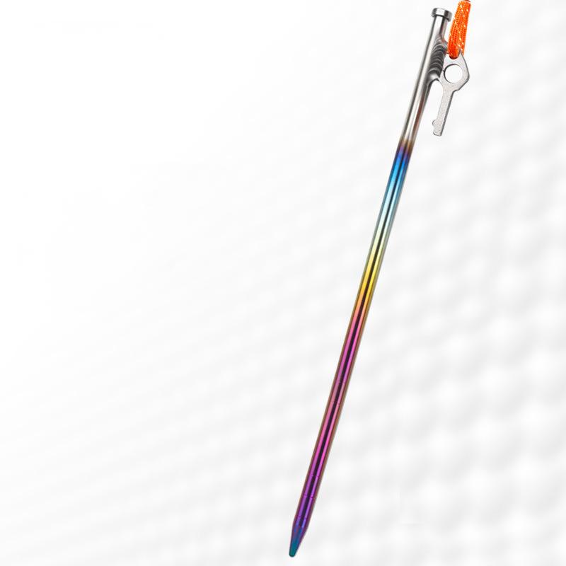 Titanium Tent Pegs Stakes Lightweight Snowfield Grassland Heavy Duty Tent Nails for Outdoor Camping Hiking