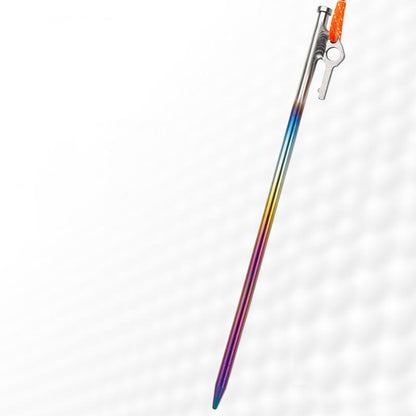 Titanium Tent Pegs Stakes Lightweight Snowfield Grassland Heavy Duty Tent Nails for Outdoor Camping Hiking