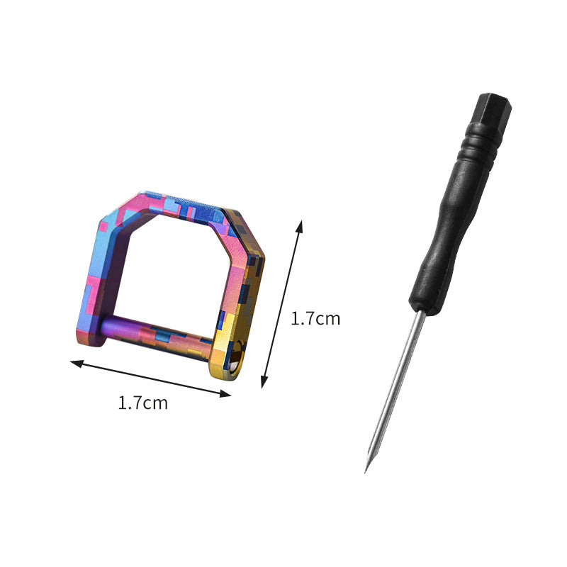 Titanium Key Rings - D Ring Keychain & Screw Shackle Key Rings for Home & Car Keys