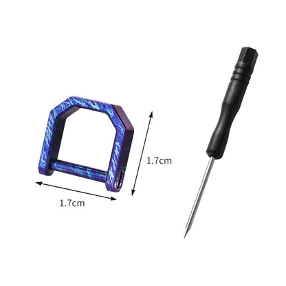 Titanium Key Rings - D Ring Keychain & Screw Shackle Key Rings for Home & Car Keys